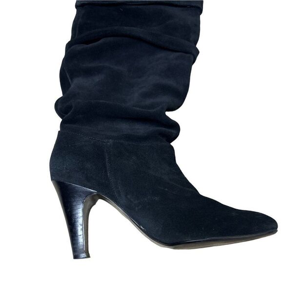 Nine West Womens Black Suede Mid Calf Boots Size 8.5 - Picture 8 of 14